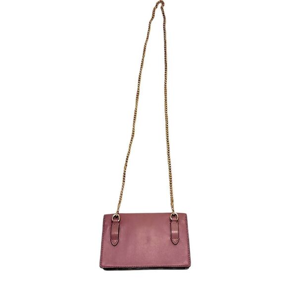 Coach Flap Belt Bag In Signature Canvas With Butterfly Applique & Gold Chain - Picture 9 of 12